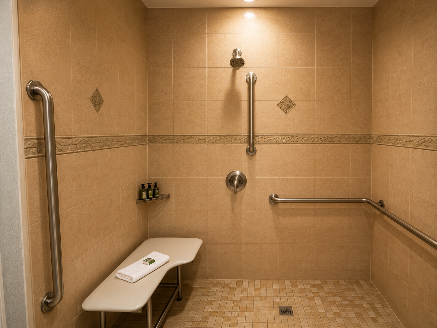 Accessible bathroom — vanity and fixtures