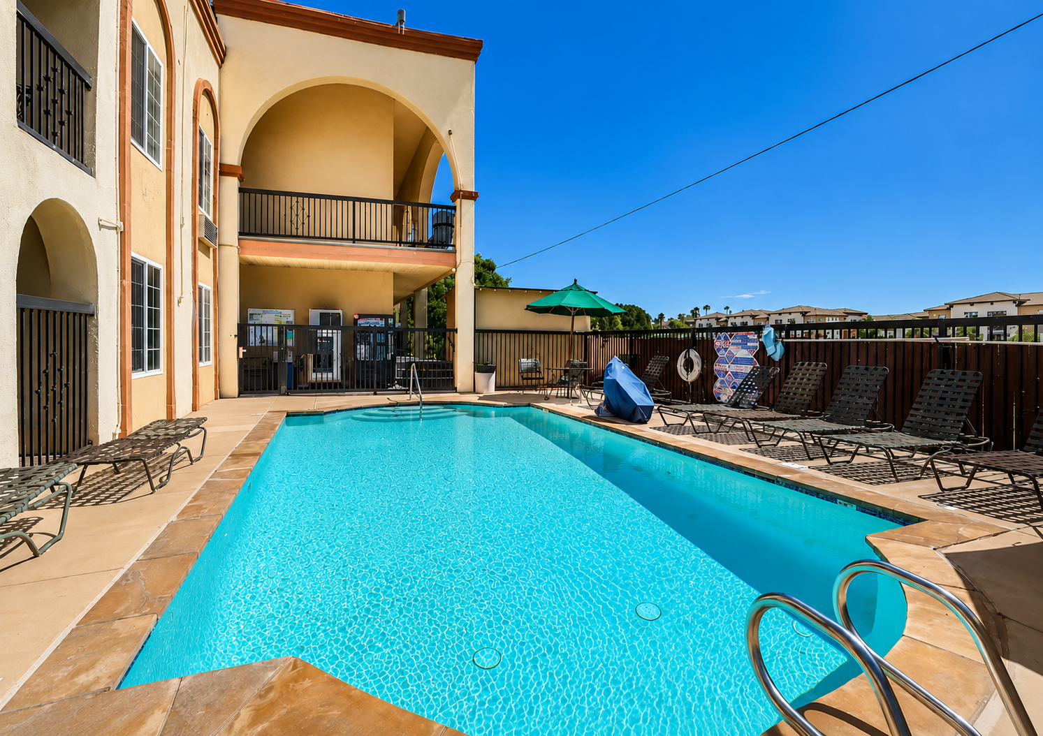 Outdoor pool at Motel Mediteran