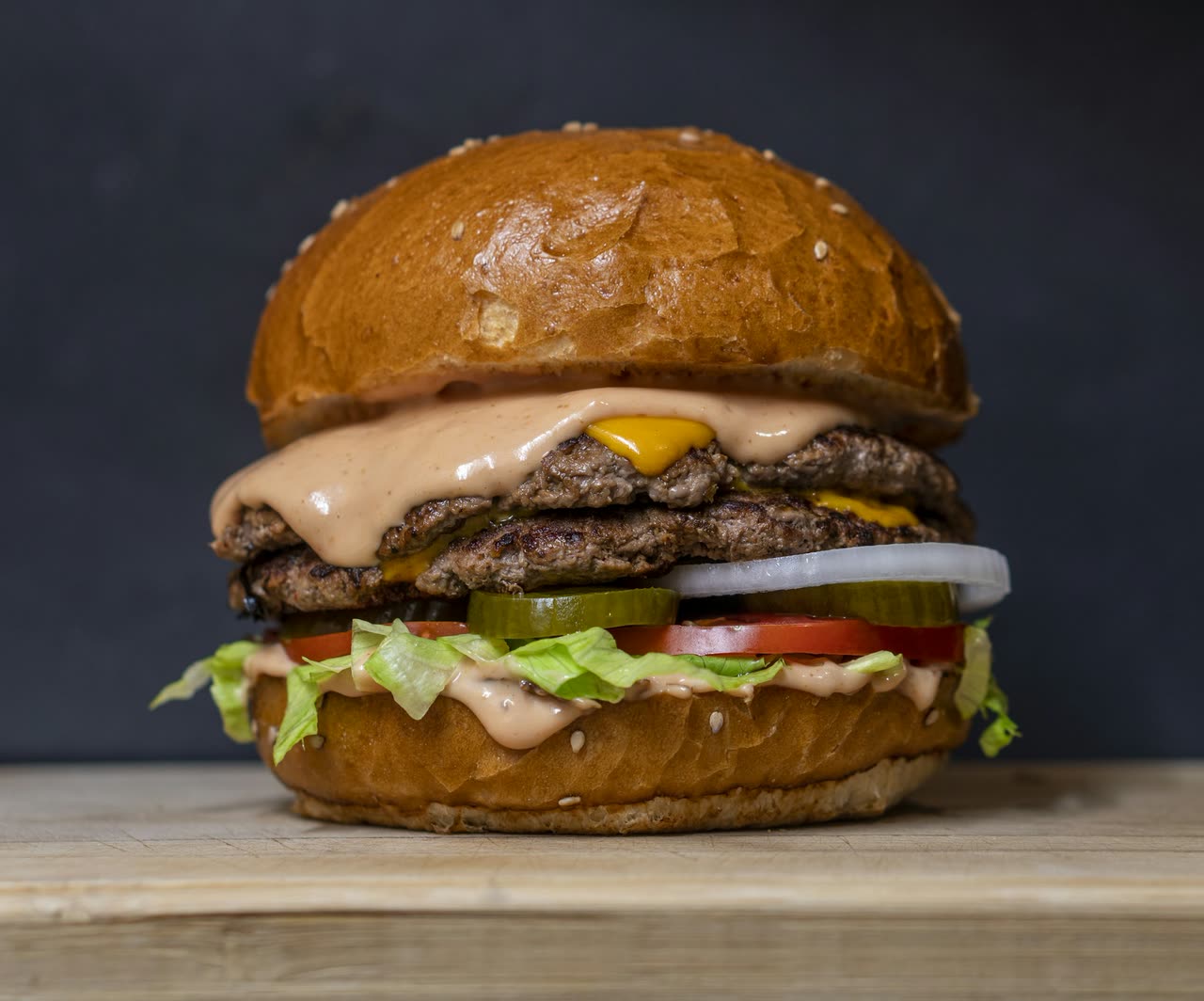 Classic burger and fries
