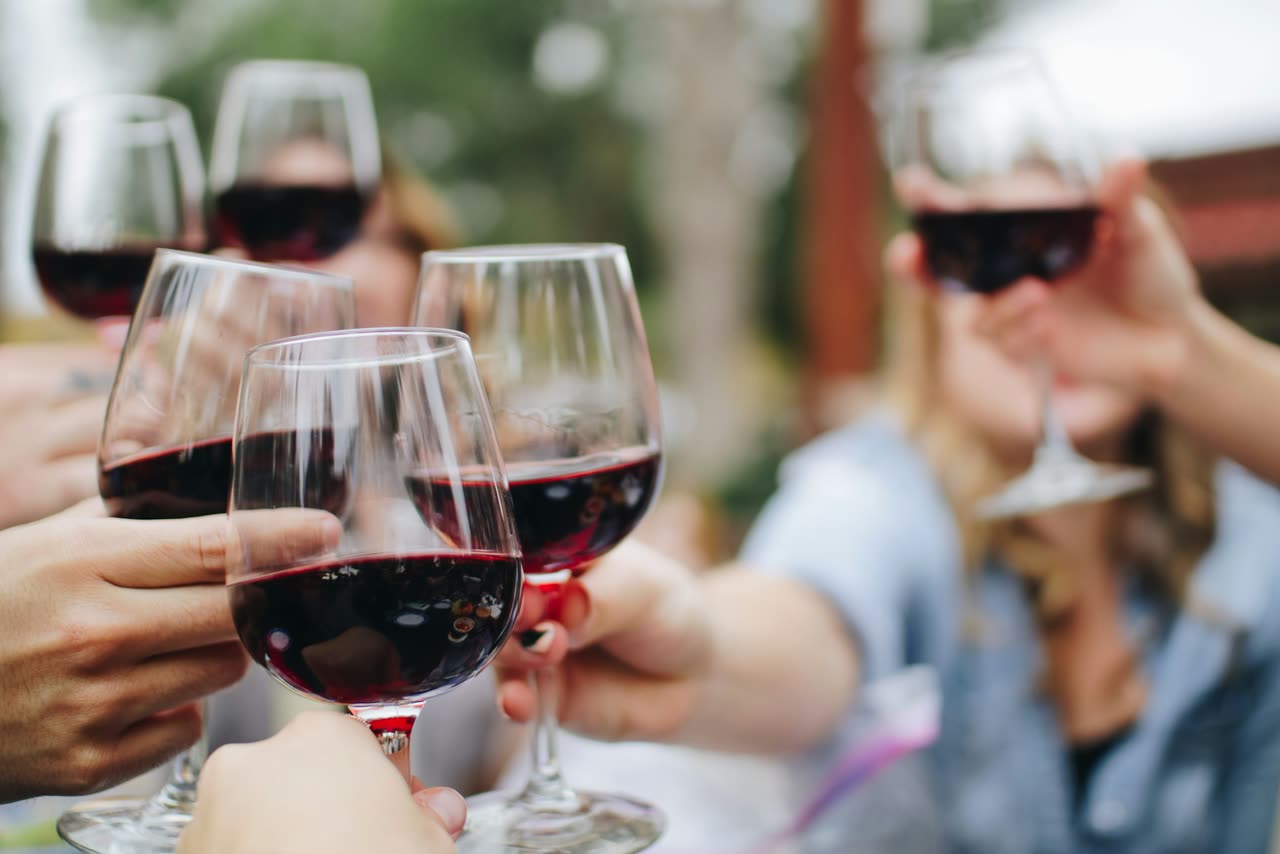 Wine tasting glasses